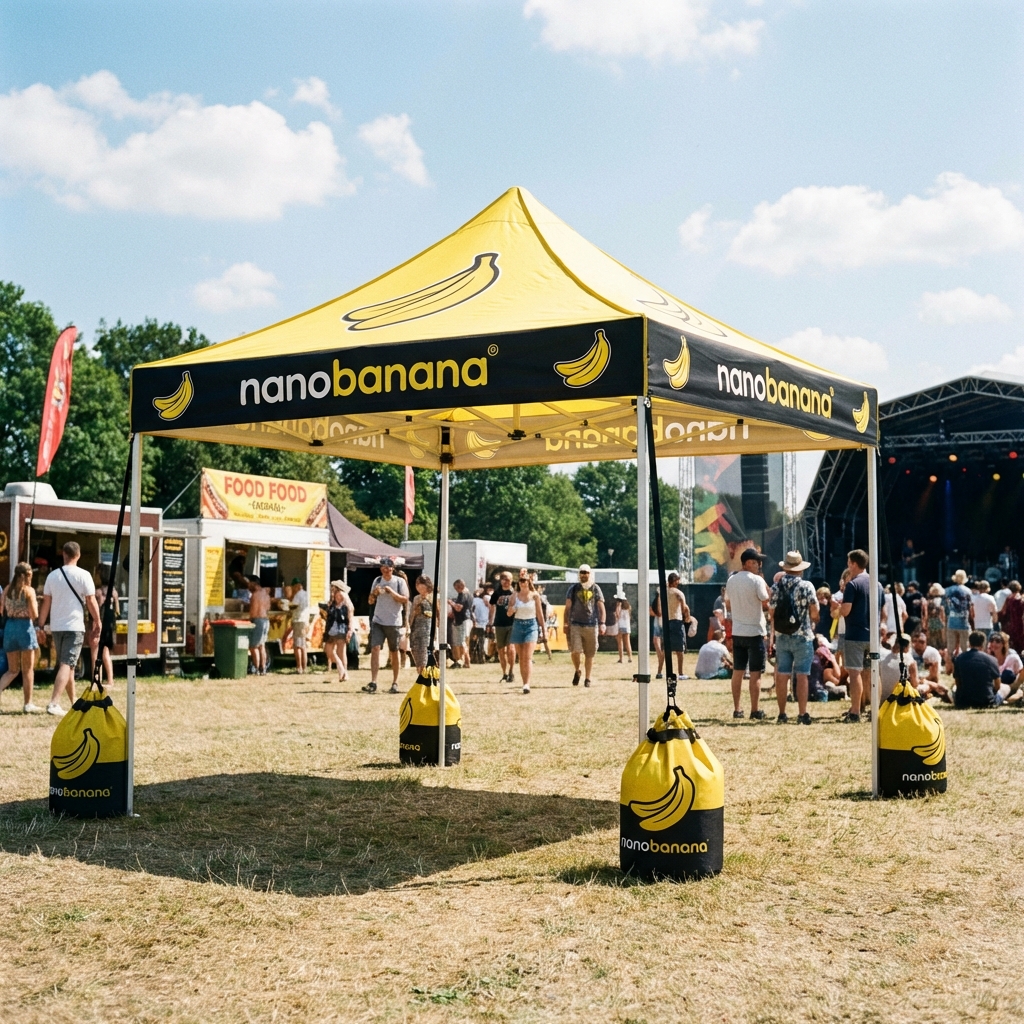 Outdoor Tent w/ Sandbags